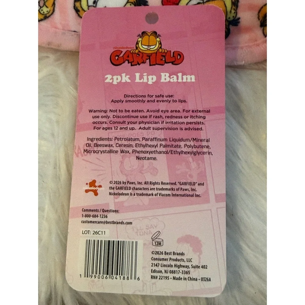Garfield Nickelodeon Bundle Sunglasses Towel Tub Treads Lip Balm Set New